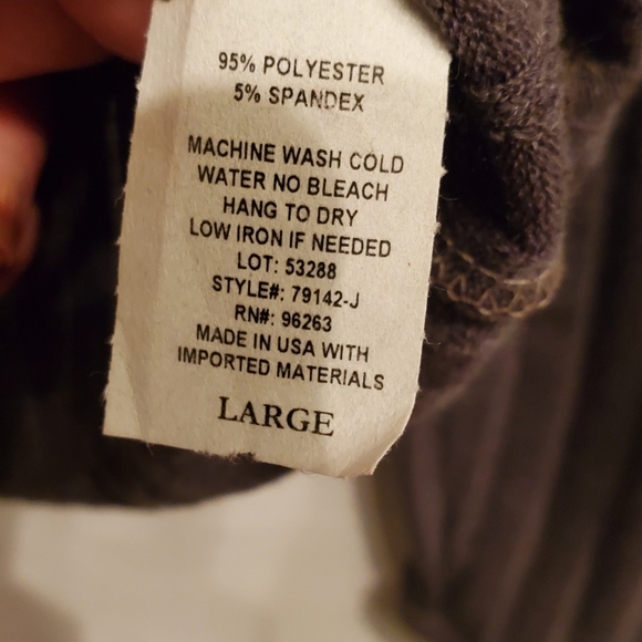 Women's/Juniors dark green ribbed sweater - Picture 6 of 8